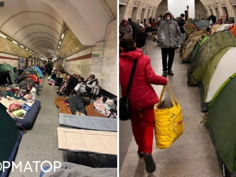 Метро як укриття: чи заборонять намети на станціях під час повітряних тривог у Києві