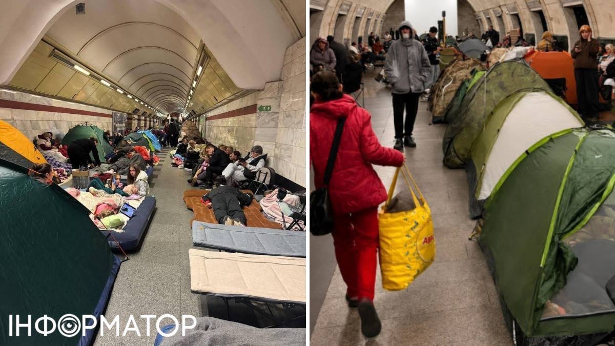 Метро як укриття: чи заборонять намети на станціях під час повітряних тривог у Києві