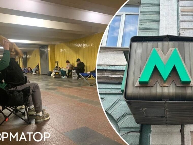 Кияни скаржаться на проблеми з доступом до укриттів у метро під час нічної атаки