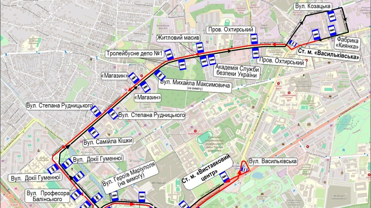 Зміни транспорту в Києві: як курсуватимуть тролейбуси №12 та №45