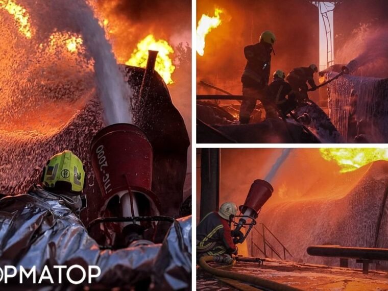 Рятувальники ліквідували пожежу у Фастівському районі після нічної атаки РФ