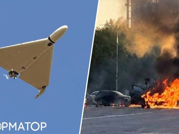 Атака дронів на Київ 27 вересня: уламки в парку, горять авто