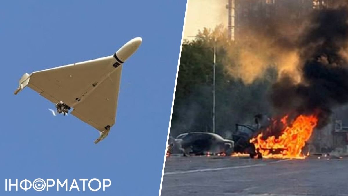 Атака дронів на Київ 27 вересня: уламки в парку, горять авто