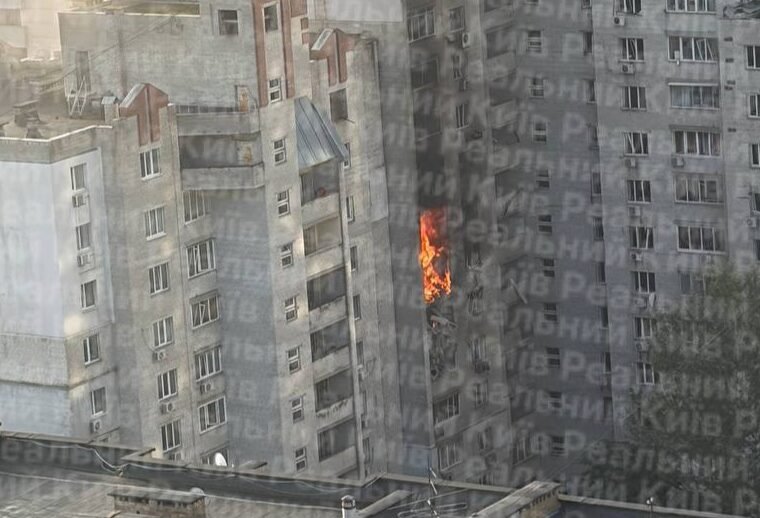 Наслідки атаки дронів у Києві: загинув підліток, 6 постраждалих у Печерському районі