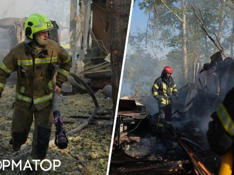 Уламки ракети в Оболонському районі: п’ятеро постраждалих, пожежа біля Вільнюського скверу