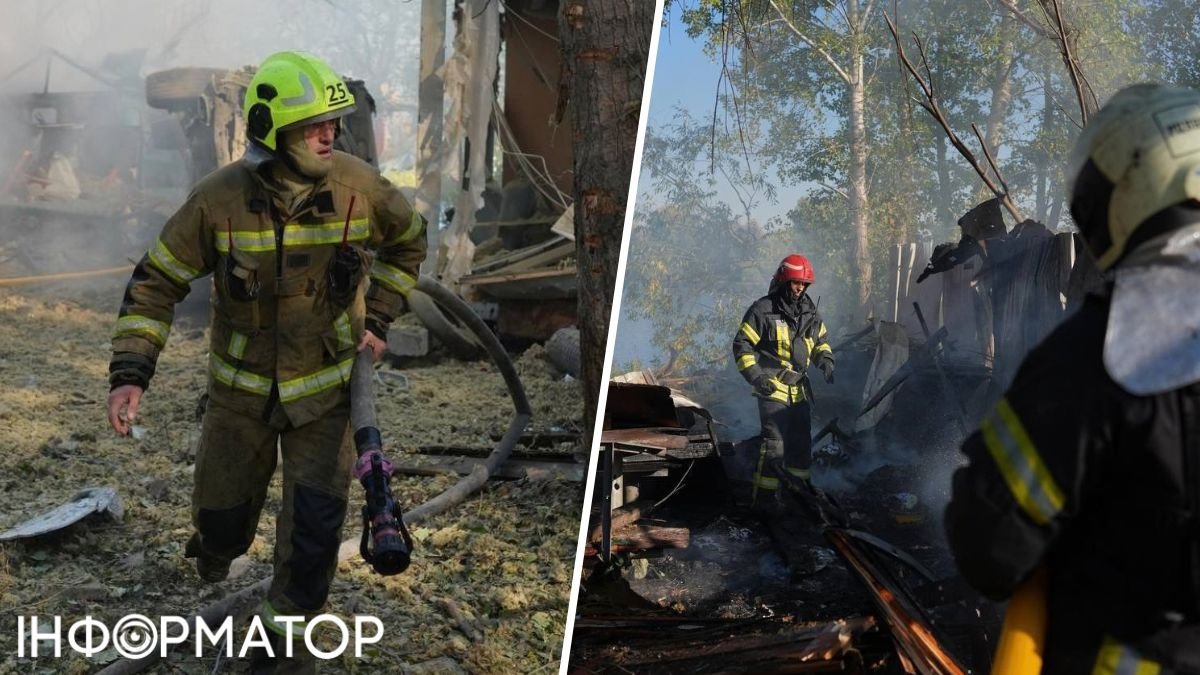 Уламки ракети в Оболонському районі: п’ятеро постраждалих, пожежа біля Вільнюського скверу