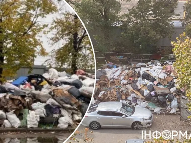 Гора сміття на Борщагівці: відходи біля ринку “Шлях” продовжують зростати