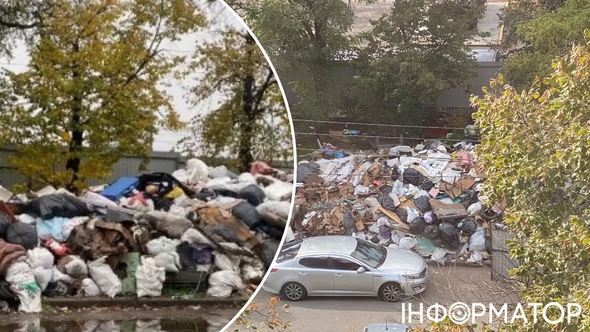 Гора сміття на Борщагівці: відходи біля ринку “Шлях” продовжують зростати