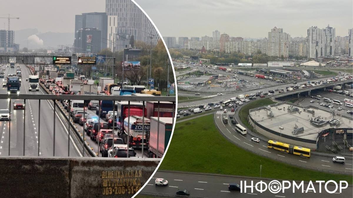 Київ паралізували затори: як об’їхати Південний міст після нічної атаки