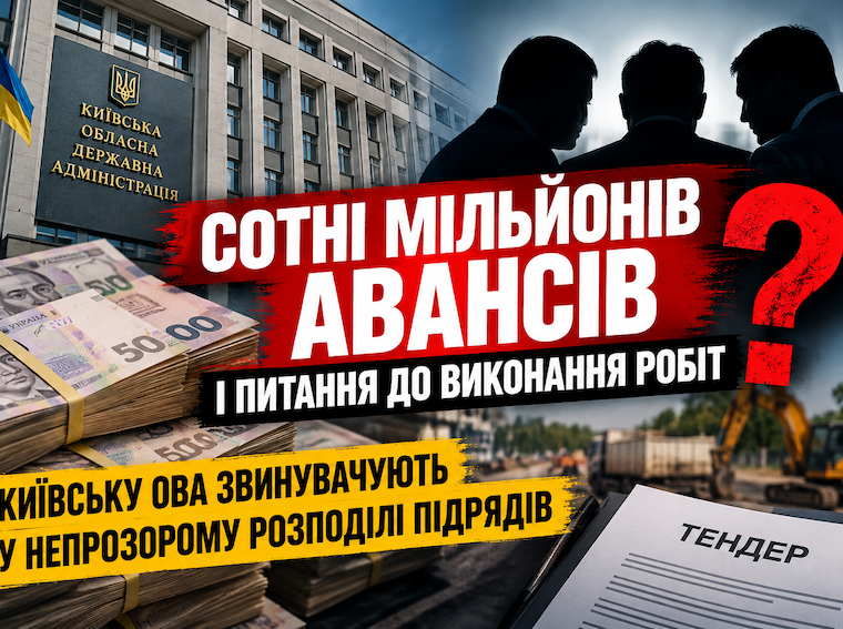 Київська ОВА перерахувала 656 млн грн авансів двом підрядникам: деталі